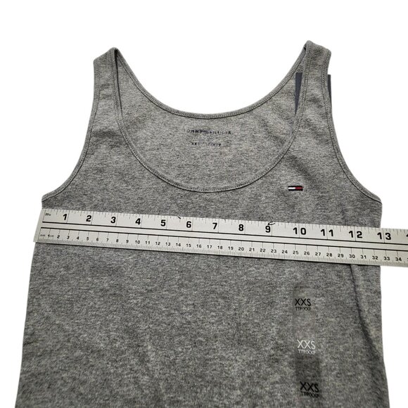 Tommy Hilfiger Women's Solid White Tank Top Flag Logo XXS New - Picture 2 of 5